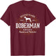 Retro Doberman Pinscher Vintage T-Shirt - T-Shirt | Maroon