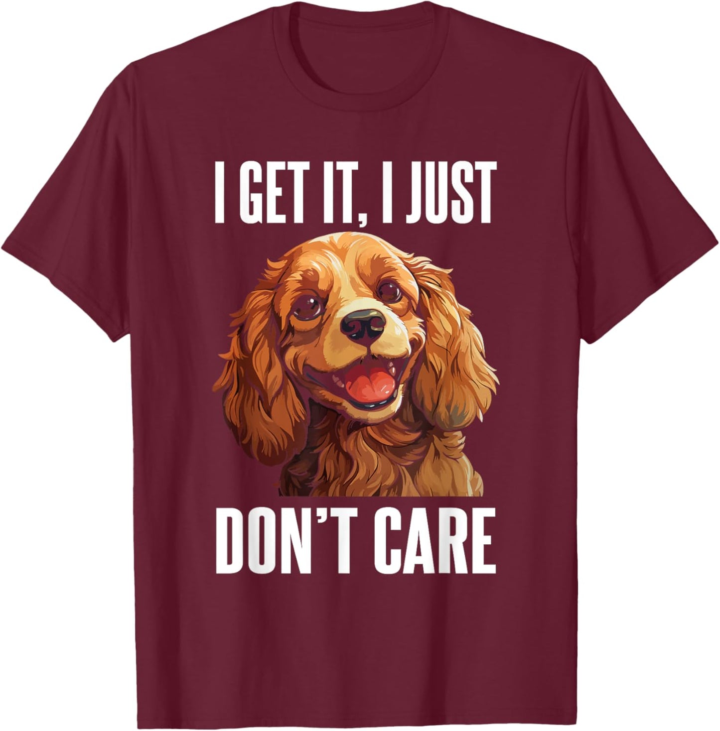 Dog Trainer Cocker Spaniel T-Shirt - T-Shirt | Maroon