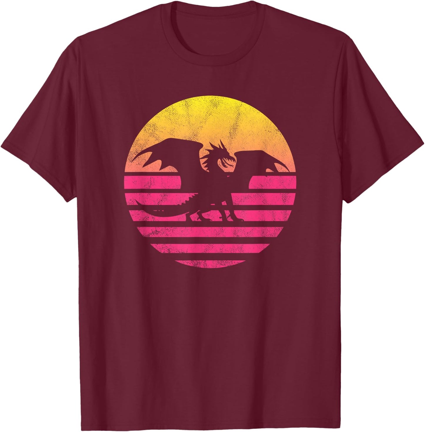 Classic Dragon Fantasy Gift T-Shirt - T-Shirt | Maroon
