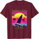Jost Van Dyke Retro 80s Style Souvenir Beach T-Shirt - T-Shirt | Maroon