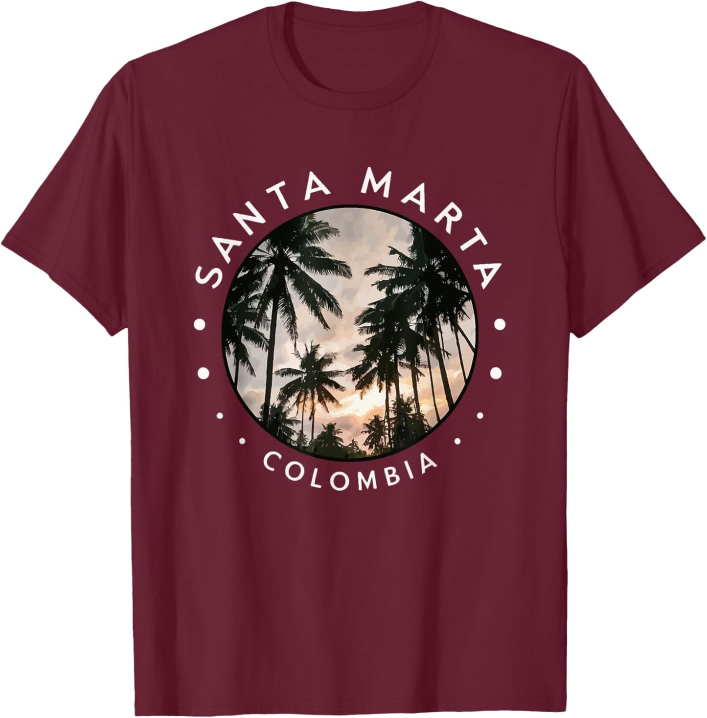 Santa Marta Colombia T-Shirt - T-Shirt | Maroon