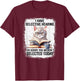 Funny I Have Selective Hearing You Werent Selected Cat Humor T-Shirt - T-Shirt | Maroon