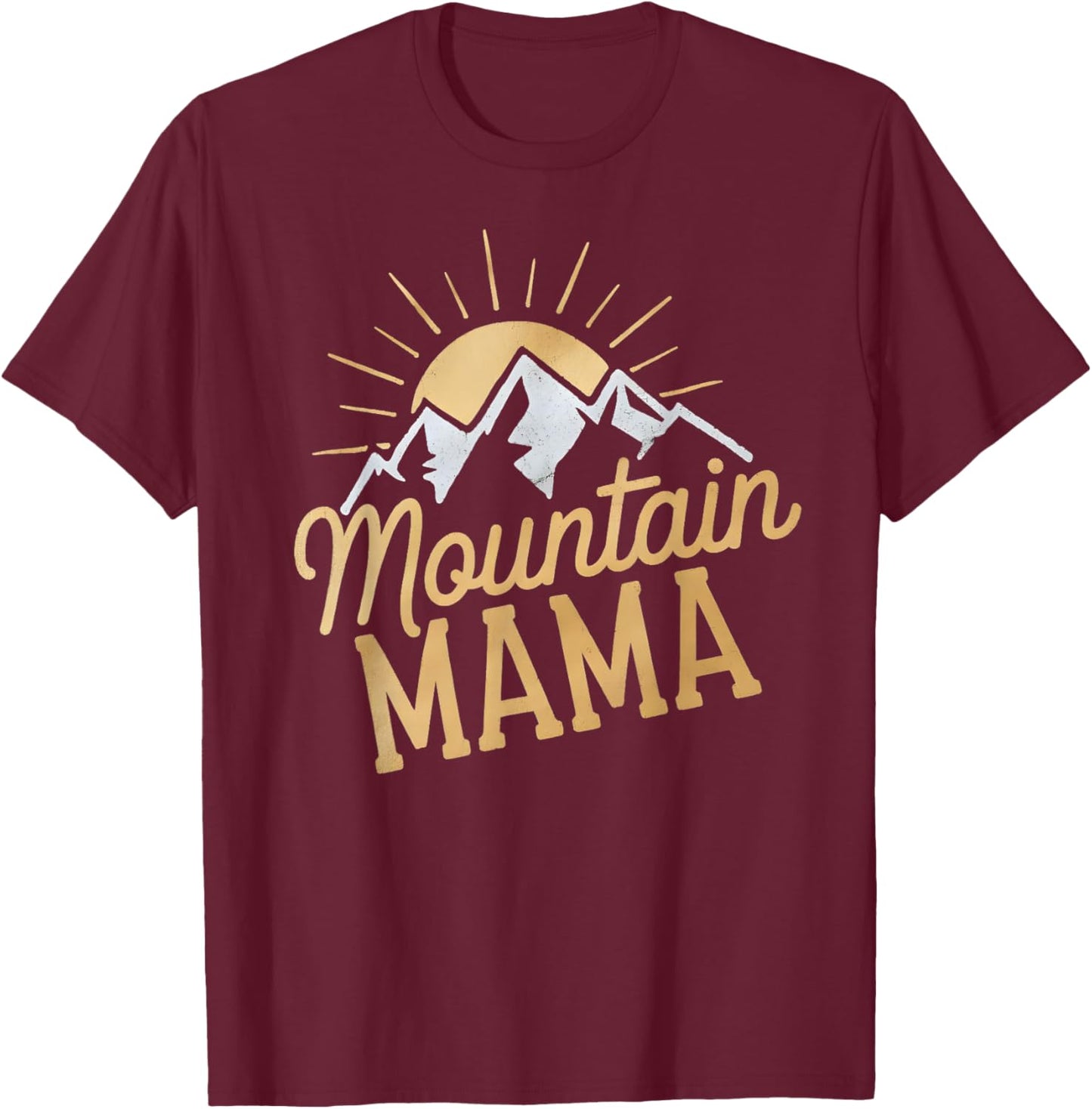 Mountain Mama T-Shirt - T-Shirt | Maroon
