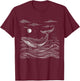 Blue Whale Humpback Whale Lover T-Shirt - T-Shirt | Maroon