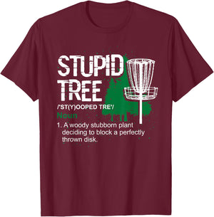 Funny Disc Golfer Hobby Sports Gift Disc Golf T-Shirt - T-Shirt | Maroon