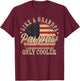 Pawpaw Like a Grandpa Only Cooler Pawpaw Father's Day T-Shirt - T-Shirt | Maroon