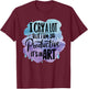 Vintage Art I Cry A Lot But I Am So Productive It's An Art T-Shirt - T-Shirt | Maroon