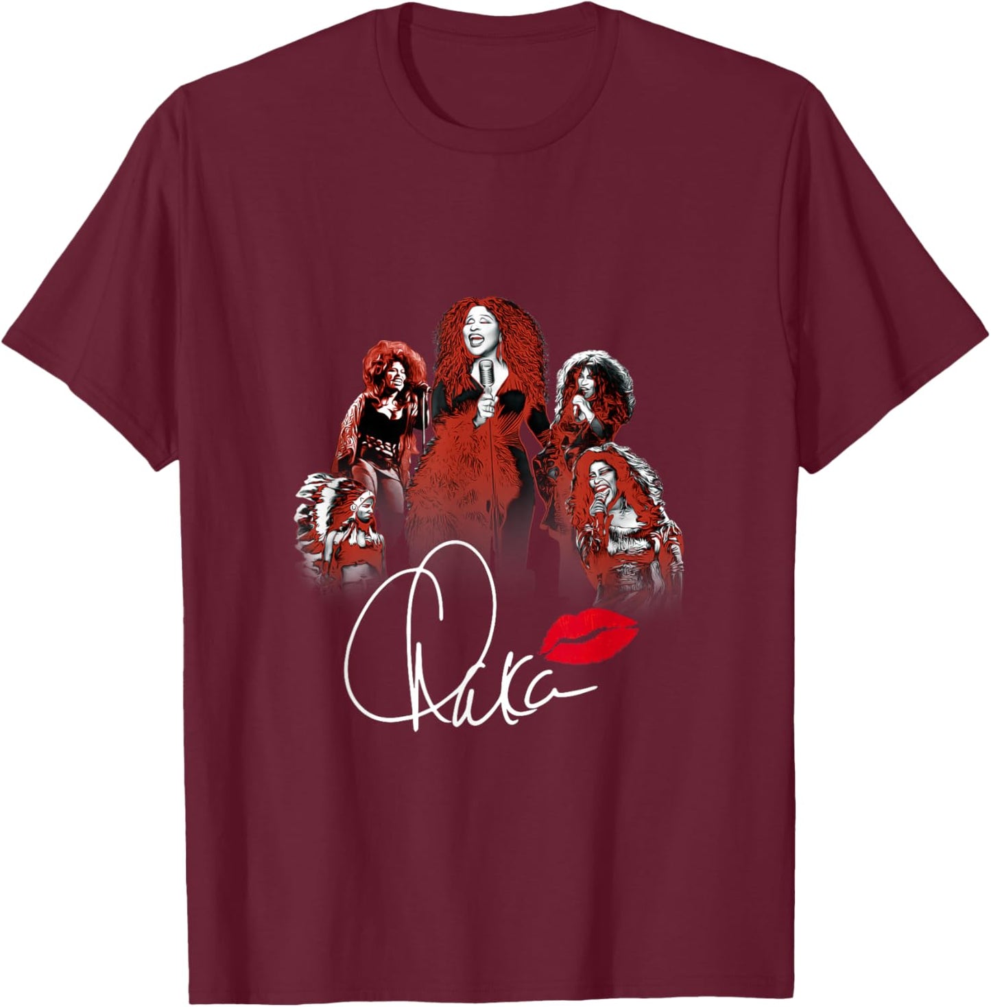 Chaka Khan - Lips 50 T-Shirt - T-Shirt | Maroon
