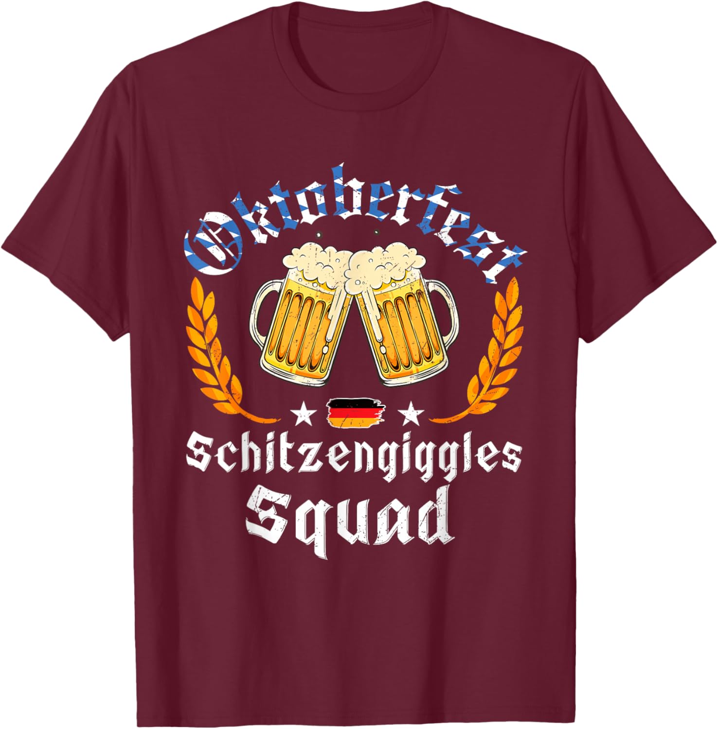 Oktoberfest Squad Bavarian Festival Munich Beer Men Women T-Shirt - T-Shirt | Maroon