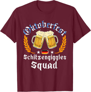 Oktoberfest Squad Bavarian Festival Munich Beer Men Women T-Shirt - T-Shirt | Maroon