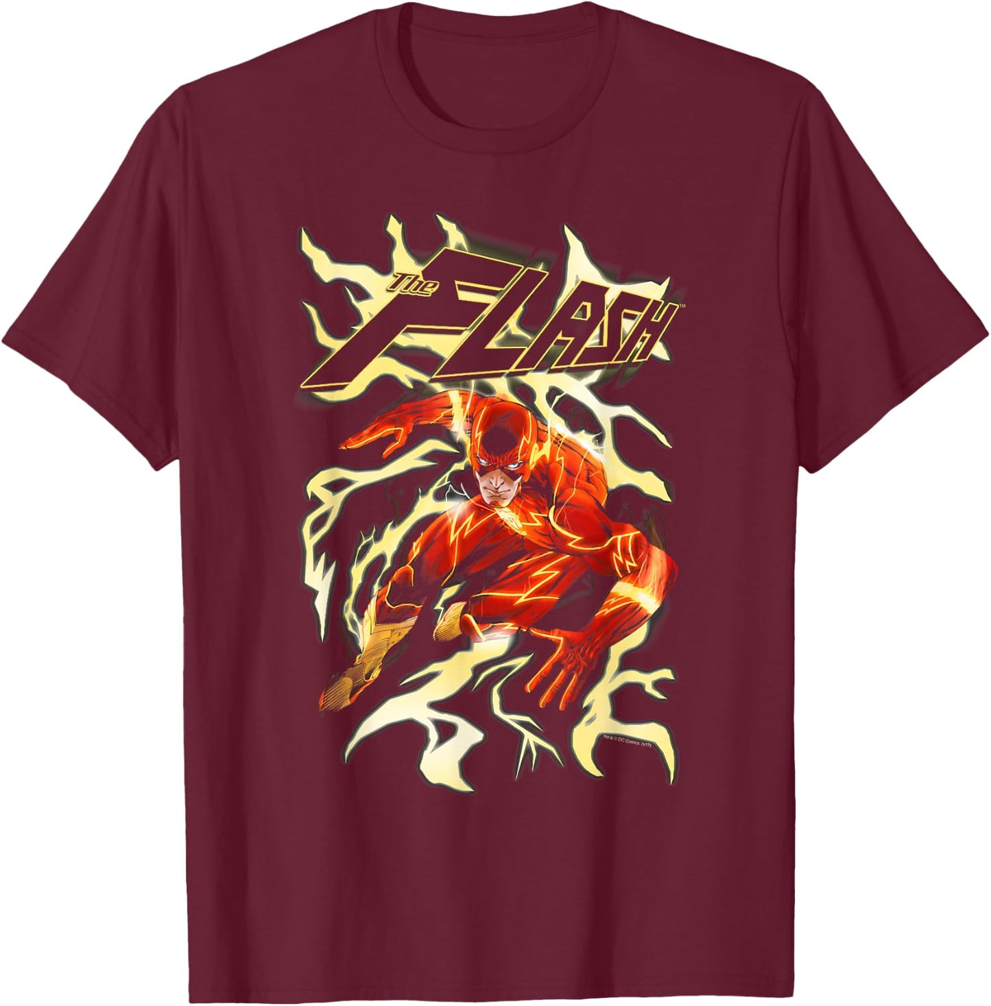 The Flash Electric Run T-Shirt - T-Shirt | Maroon