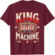 King of the Slot Machine Gambling Casino Lover Gambler T-Shirt - T-Shirt | Maroon