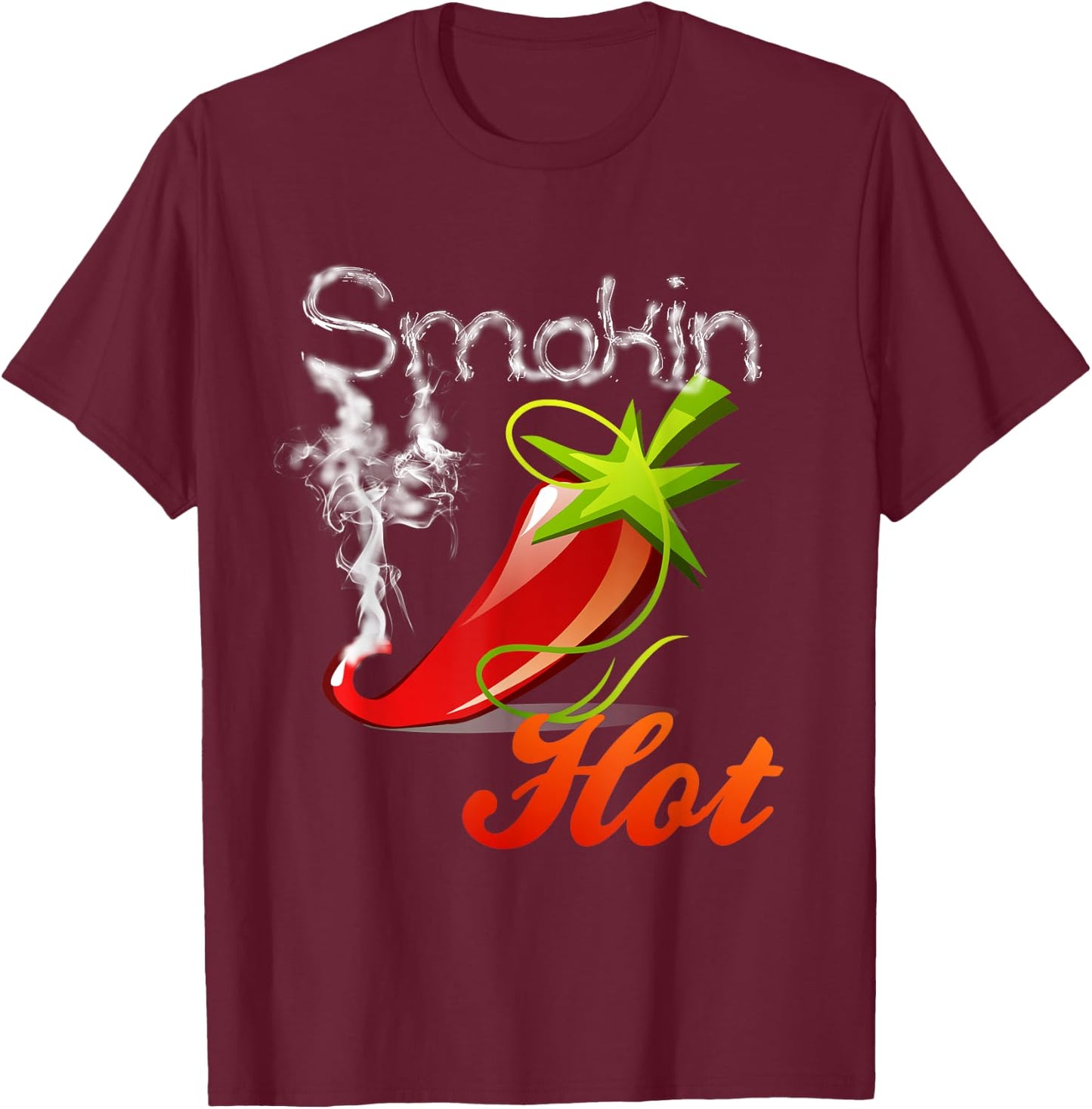 Spicy Shirt Mexican Hot Jalapeno Funny Gift T-Shirt - T-Shirt | Maroon