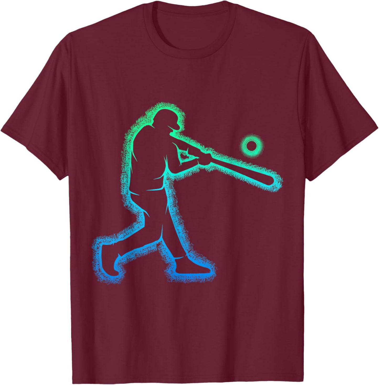 Baseball Boys Kids Youth T-Shirt - T-Shirt | Maroon
