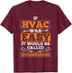 If HVAC Easy Called Engineering HVAC Tech HVAC Technician T-Shirt - T-Shirt | Maroon