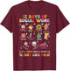 Groovy 12 Days Of Social Work Christmas School Social Worker T-Shirt - T-Shirt | Maroon