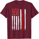 CT Scan Technologist American Flag Patriotic Radiology Gift T-Shirt - T-Shirt | Maroon