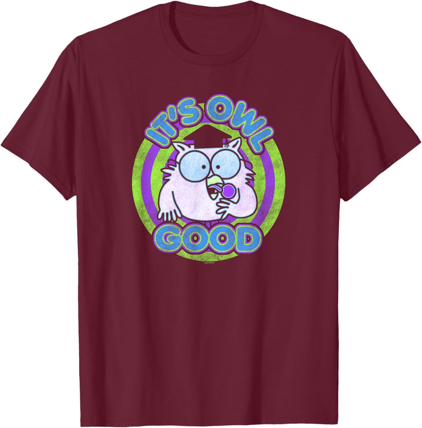 Tootsie Roll Pop It's Owl Good Logo T-Shirt - T-Shirt | Maroon