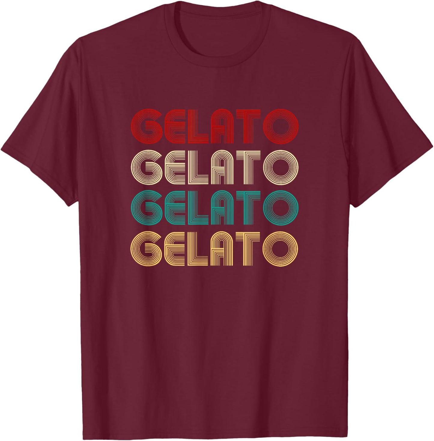 Gelato Lover T-Shirt - T-Shirt | Maroon