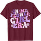 Flower Girl Shirt Groovy In My Flower Girl Era T-Shirt - T-Shirt | Maroon