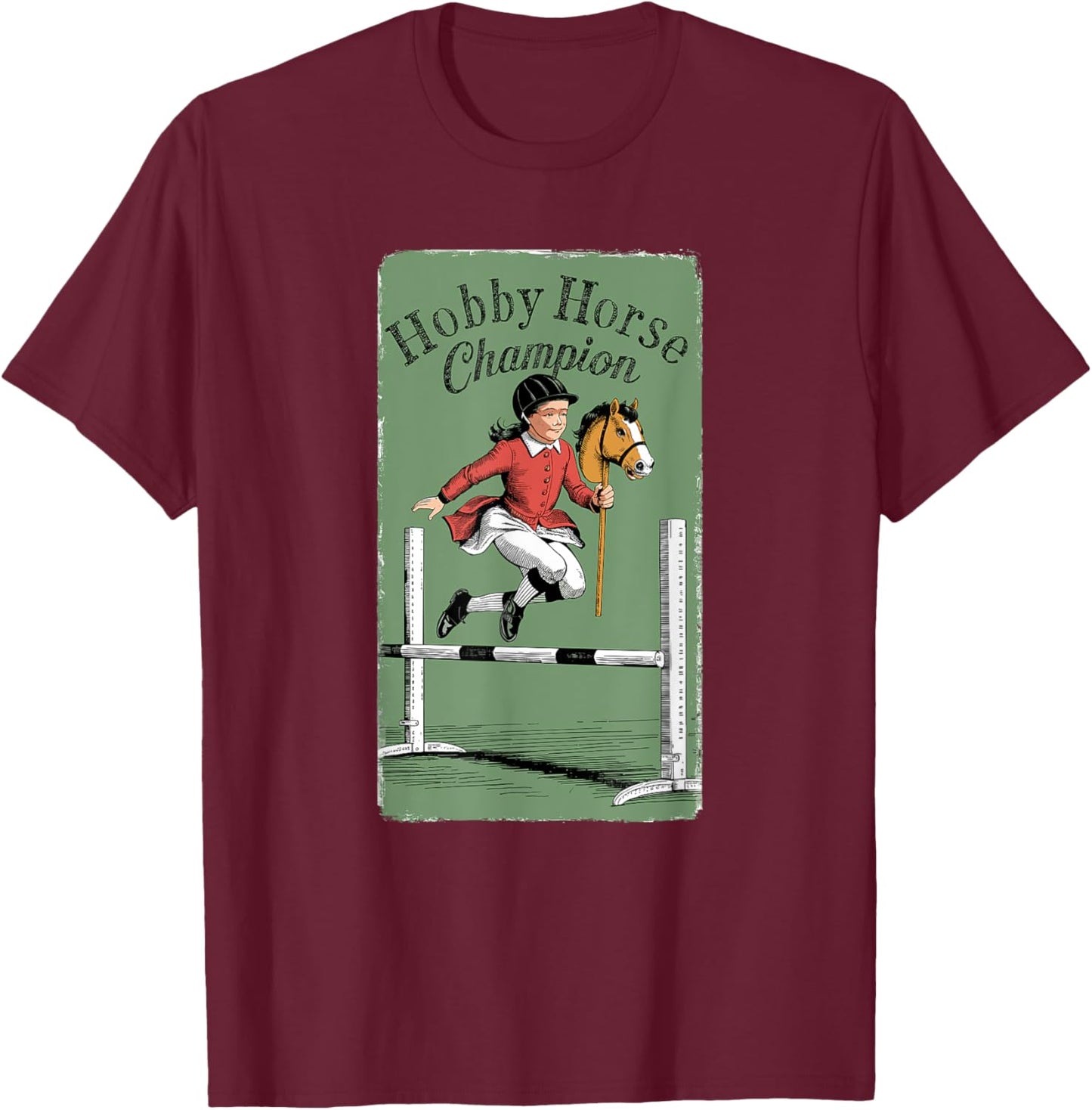 Hobby Horse Champion T-Shirt - T-Shirt | Maroon