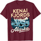 Explore Whale Orca Kenai Fjords National Park Alaska T-Shirt - T-Shirt | Maroon