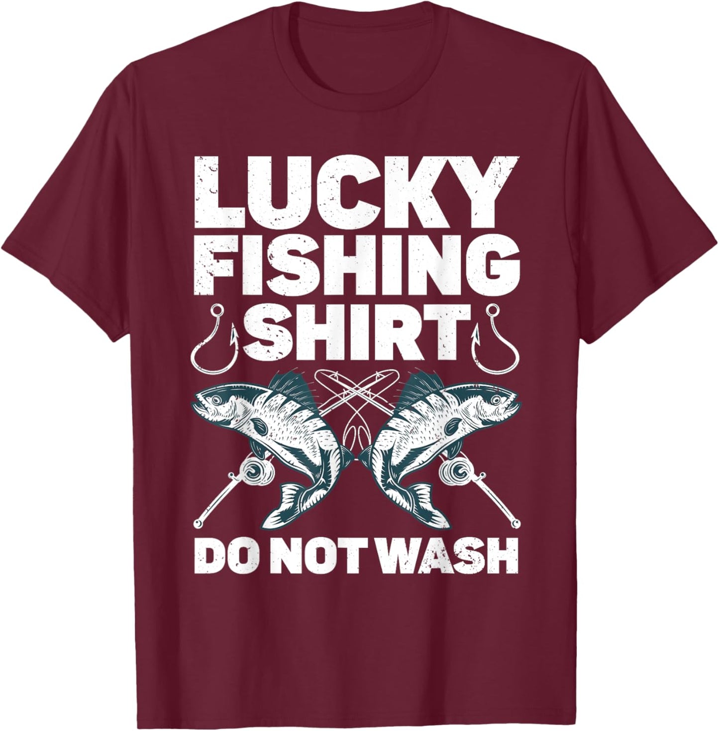Cute Fishing Design Women Fisherman Fishing Lovers T-Shirt - T-Shirt | Maroon