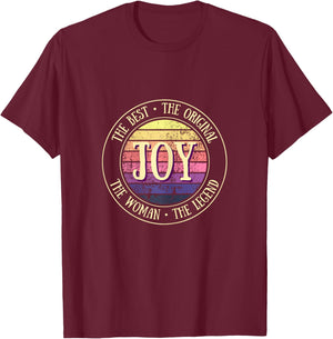 Joy Legend Vintage Gift Funny Name Gifts T-Shirt - T-Shirt | Maroon