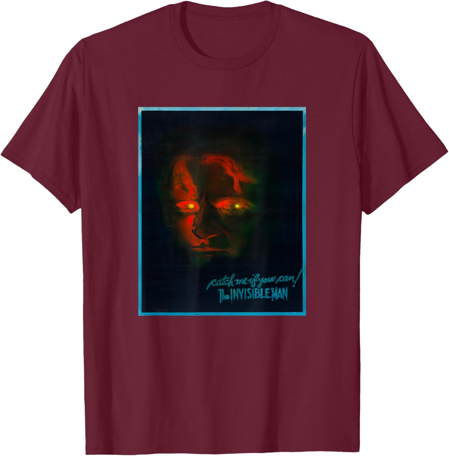 The Invisible Man H.G. Wells Cinema Poster T-Shirt - T-Shirt | Maroon