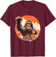 Bigfoot funny Sasquatch Design, Bigfoot T-Shirt - T-Shirt | Maroon