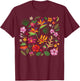 Hawaii Tropical Island Hawaiian Flowers Aloha State T-Shirt - T-Shirt | Maroon