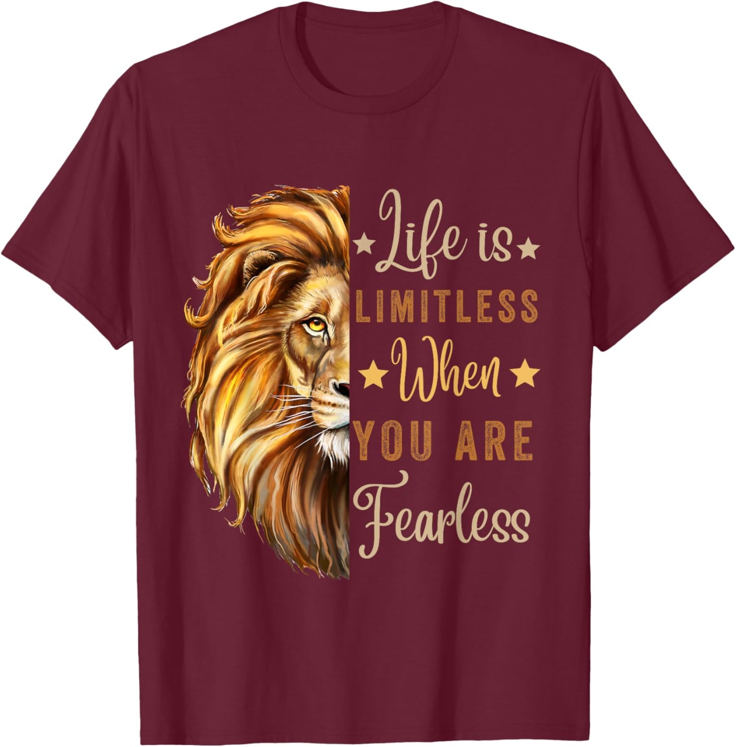 August Birthday Zodiac Leo Season Lion Motivation Men Women T-Shirt - T-Shirt | Maroon