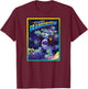 Care Bears x Universal Monsters Grumpy Bear Frankenstein T-Shirt - T-Shirt | Maroon