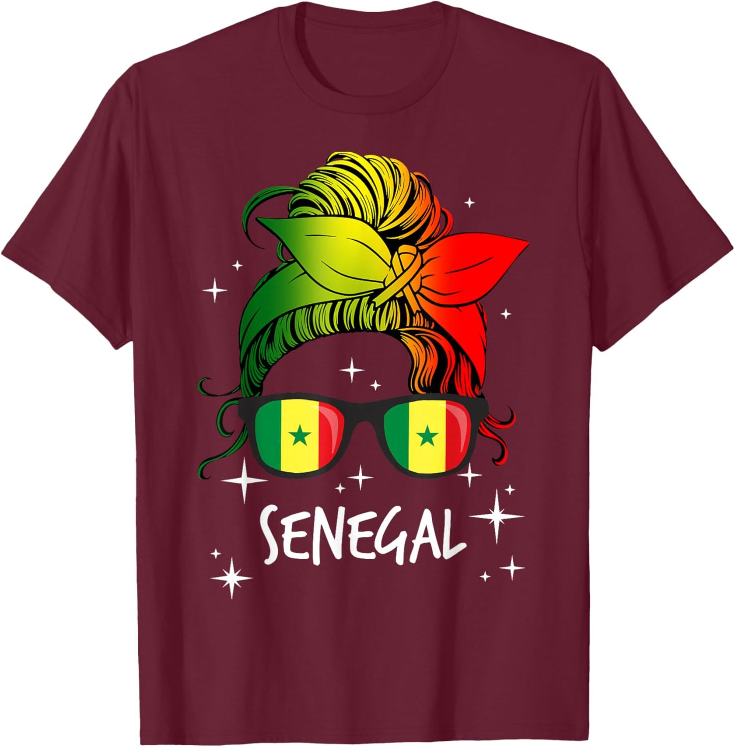 Senegal T-Shirt - T-Shirt | Maroon