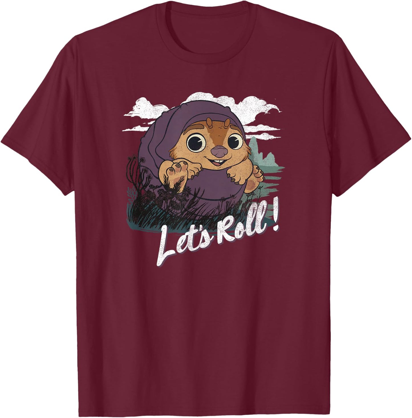 Disney Raya And The Last Dragon Tuk Tuk Let's Roll! T-Shirt - T-Shirt | Maroon