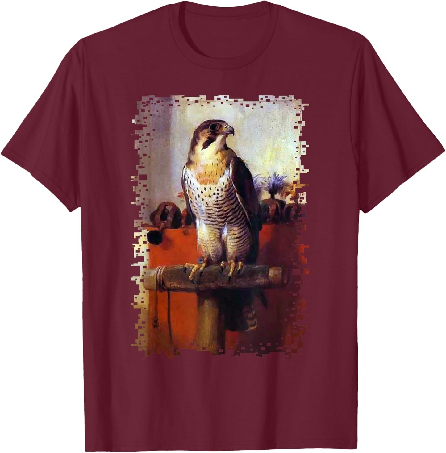Falconry Hiking Falcon Birder Falkner Men Women Gift T-Shirt - T-Shirt | Maroon