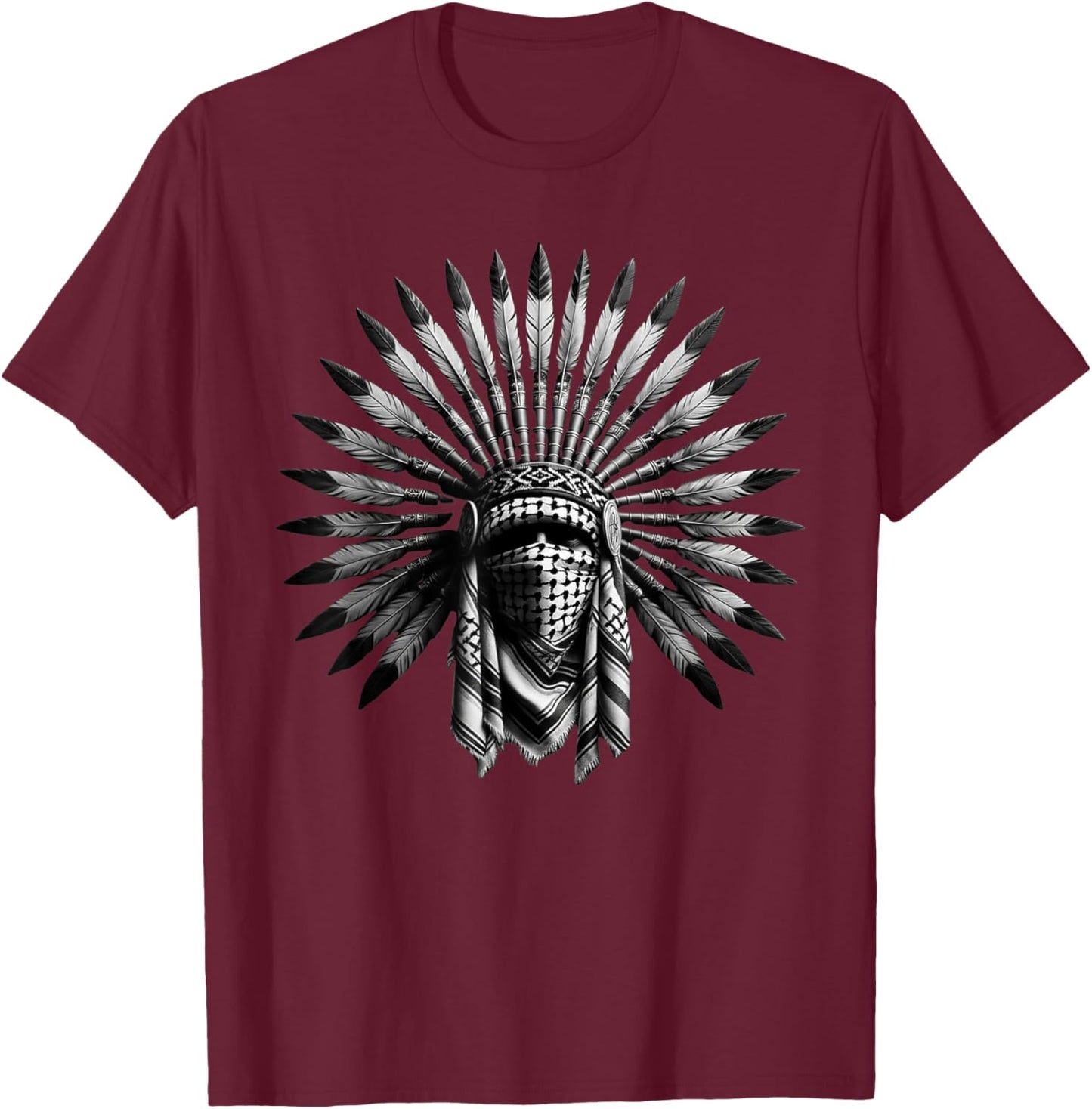 Palestine Man Palestinian Men Women Kids T-Shirt - T-Shirt | Maroon