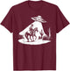 UFO Howdy Alien Cowboy Halloween Costume Ufo Western T-Shirt - T-Shirt | Maroon