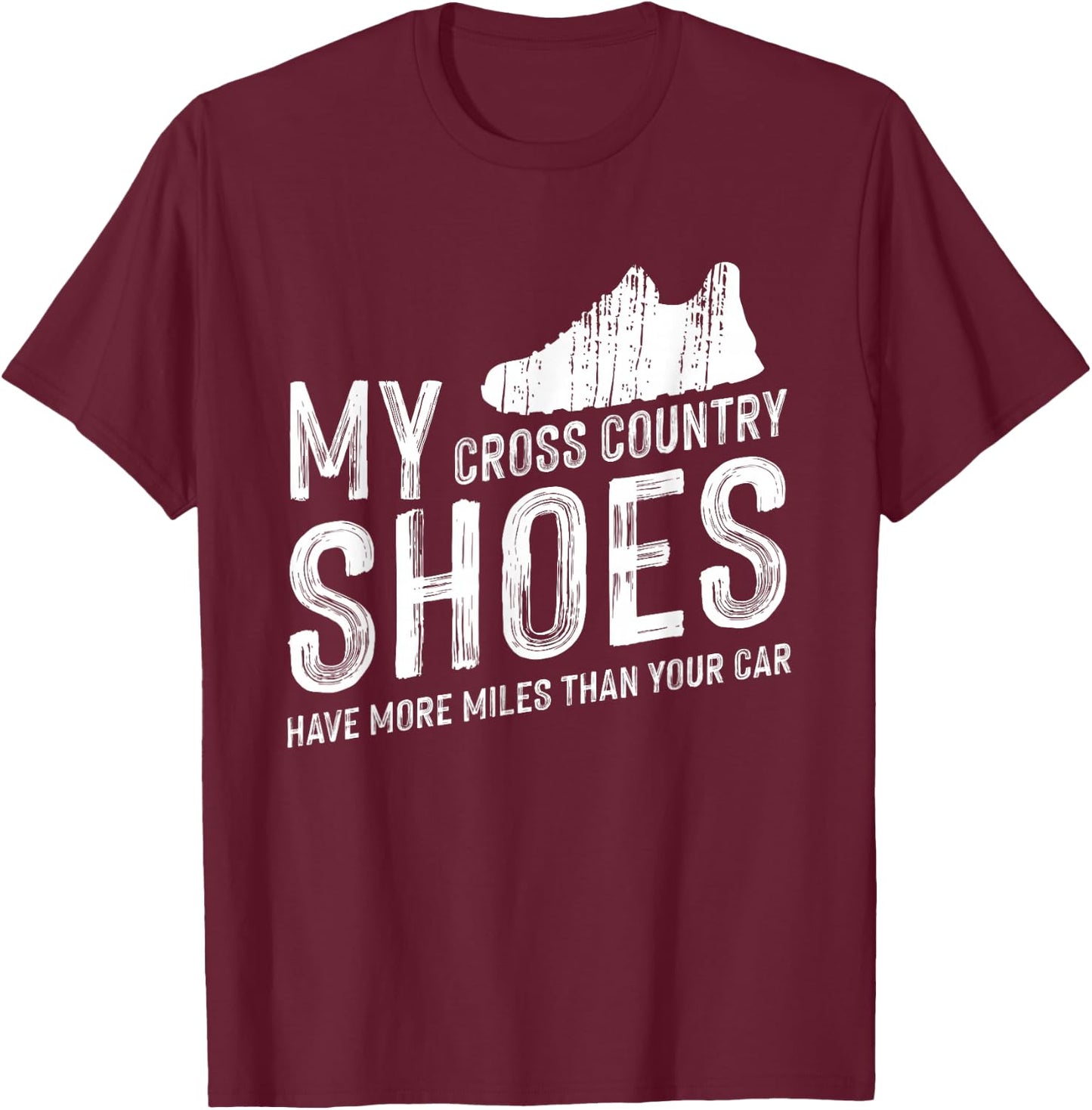 Cross Country Running - XC Run Runner T-Shirt - T-Shirt | Maroon