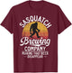 Sasquatch Bigfoot Brewing Beer T-Shirt - T-Shirt | Maroon