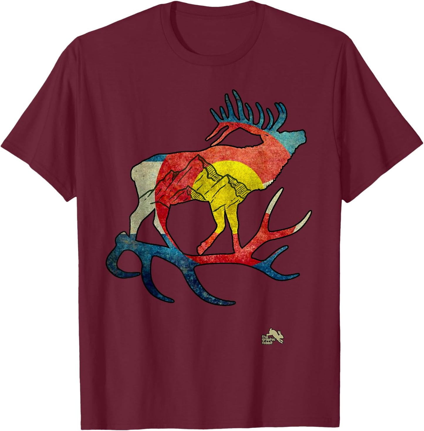 Colorado Elk T-Shirt - T-Shirt | Maroon