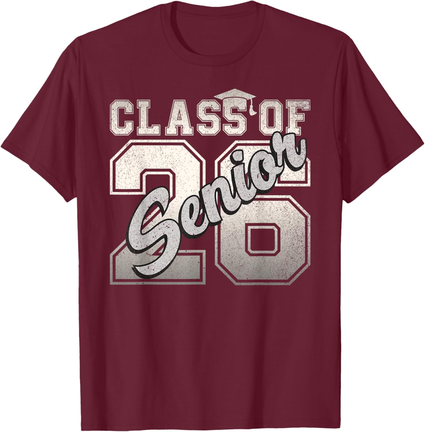 Senior 2026 Class Of 2026 Graduation Back To School 2026 T-Shirt - T-Shirt | Maroon