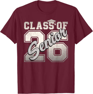 Senior 2026 Class Of 2026 Graduation Back To School 2026 T-Shirt - T-Shirt | Maroon