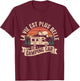 Retro Camper - Life Is More Beautiful in Camper Van T-Shirt - T-Shirt | Maroon