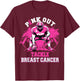 Pink Out Tackle Breast Cancer Awareness American Football T-Shirt - T-Shirt | Maroon
