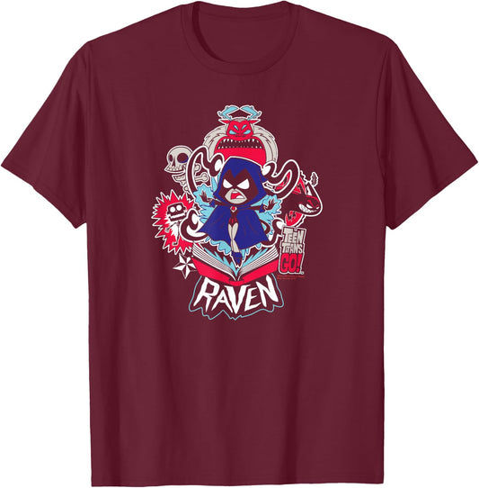Teen Titans Go! Raven T-Shirt - T-Shirt | Maroon