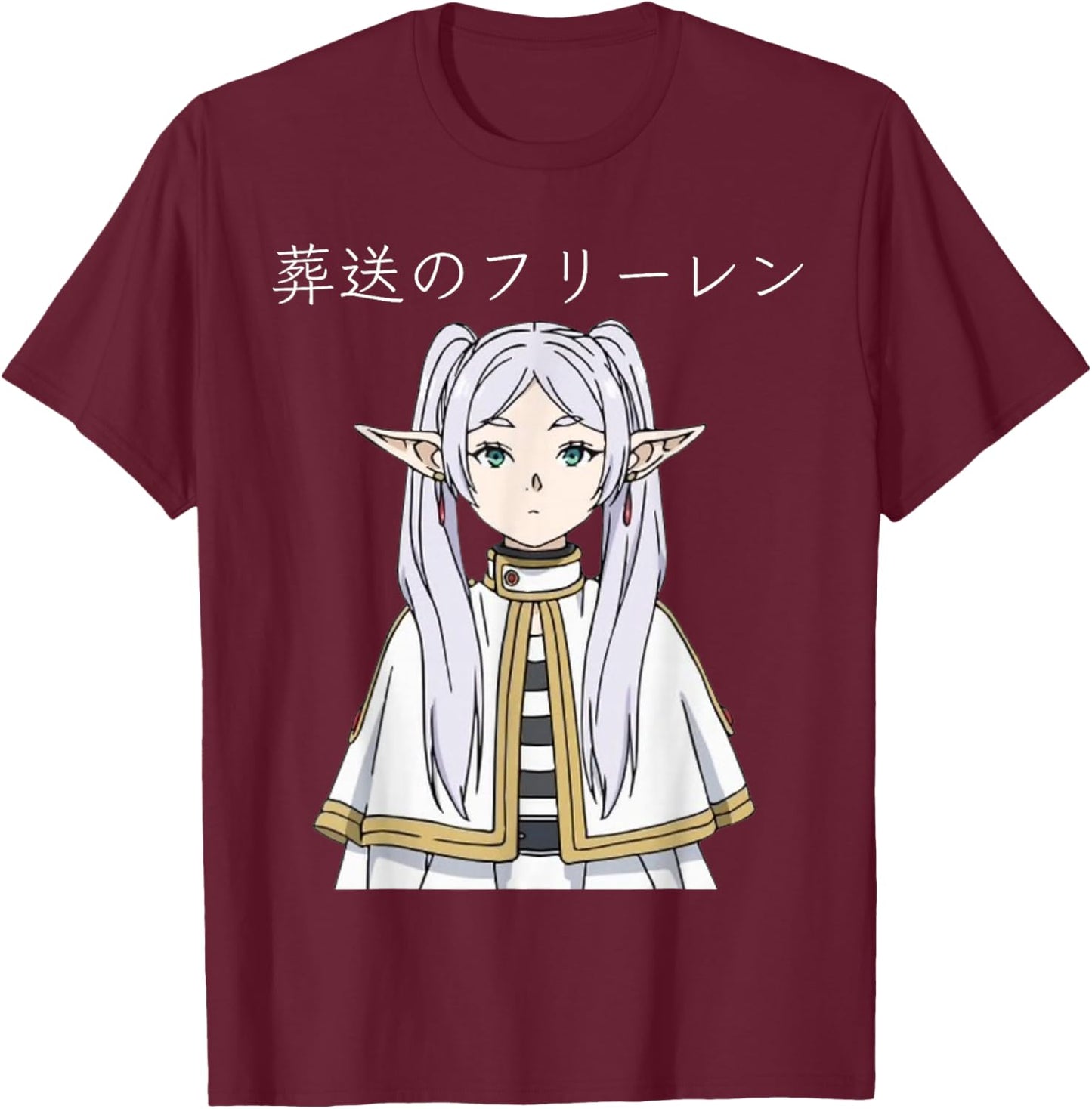 Frieren Beyond Journey's End, Isekai Anime Manga Video Game T-Shirt - T-Shirt | Maroon