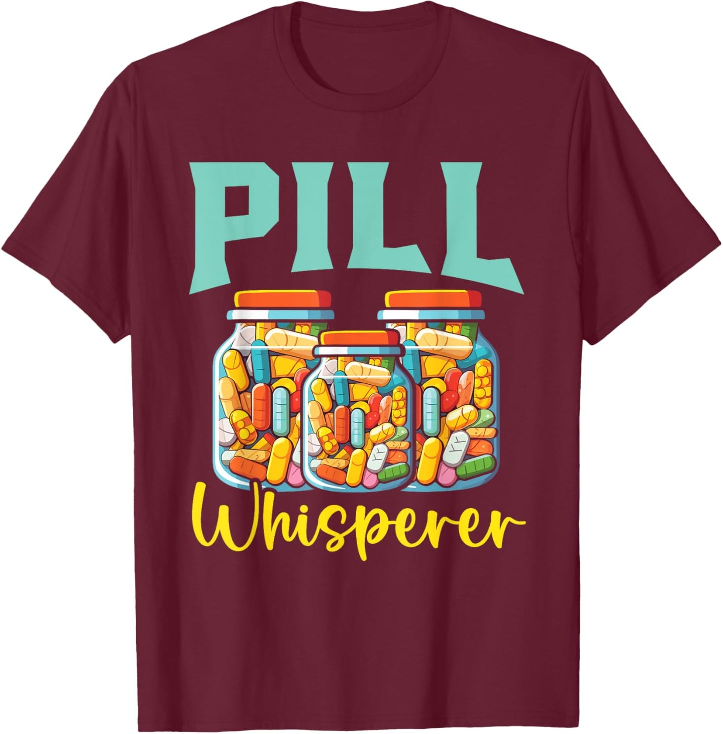 Pharmacist Prescription Pharmacy Tech Medicine Medical T-Shirt - T-Shirt | Maroon