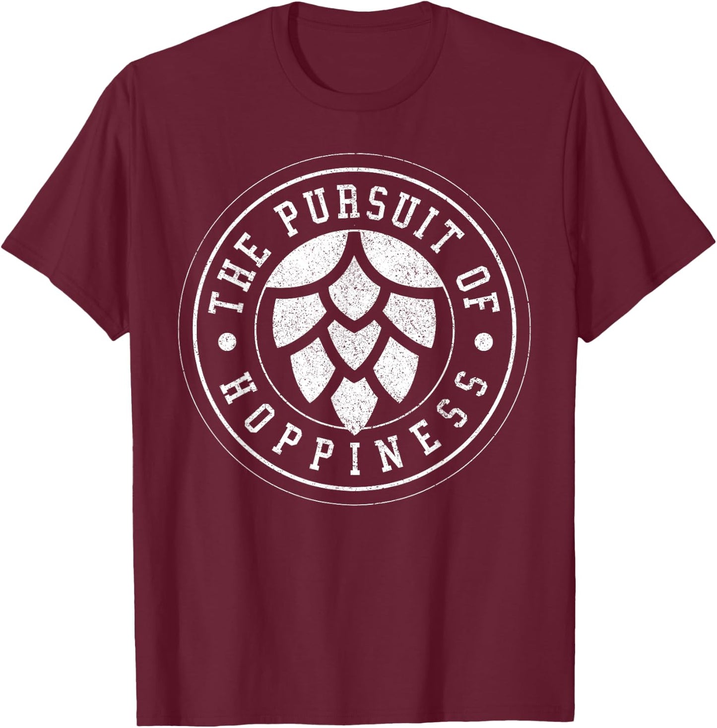 Beer Brewer - Craft Beer Hops IPA Hoppiness Gift T-Shirt - T-Shirt | Maroon