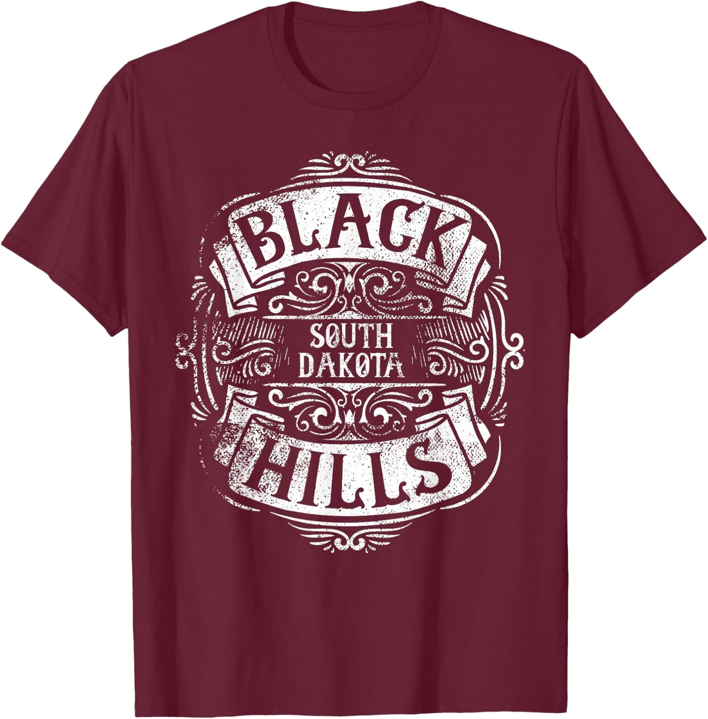 BH Nature South Dakota T-Shirt - T-Shirt | Maroon